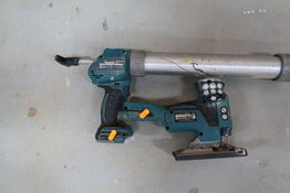 2 stk. akku håndværktøj MAKITA DJV181, DCG180