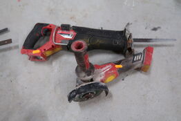 2 stk. akku håndværktøj MILWAUKEE M18 ONEFSZ, M18 FSAG125X