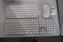 2 stk. Apple Keyboards + mus MOMSFRI