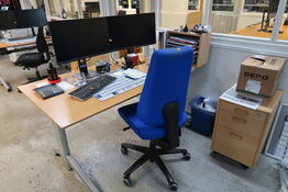 2 stk. computerskærme DELL P2419H, computer, tastatur, mus, computer, headset