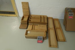 7 stk. skuffeindsatser Bambus