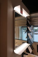 Curva spejl med LED-Lys i top & bund 