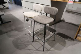 2 stk. Kvik Jigger Barstol med ryglæn 