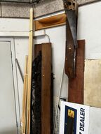 Dele til jernport samt div. Træ