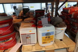 Palle med tæppefix, primer m.m.