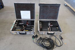 2 stk. Radio-sendetrin i kuffert TP-radio