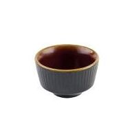 12 stk. Skål m/fod brun/sort 11 cl Nourish Churchill