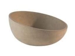 6 stk. Skål grå cement skrå diam 220 mm 1,1 ltr Element