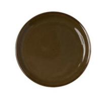 24 stk. Tallerken stentøj valnød 240 mm Rustik