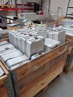 Parti metalkasser. Assorterede.