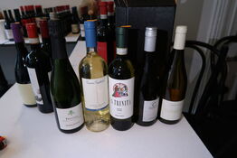 5 flasker blandet hvidvin/mousserende vin