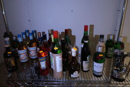 Div. Spiritus flasker bl.a. gin, vermouth, aperol m.m.