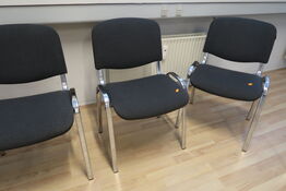 22 stk. stabelstole ISO CHROME - Anthracite C-38