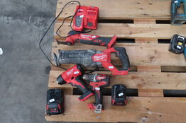 4 stk. elværktøj MILWAUKEE 