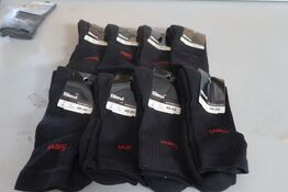 8 par strømper, sorte