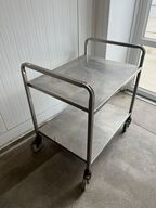Rullevogn i rustfri stål