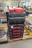 7 stk. Værktøjkasser samt 2 stk. borsæt