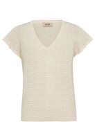 MMGanna Pattern V-neck Knit MOS MOSH Str.: XS