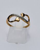 Brillantring af 9 kt. guld