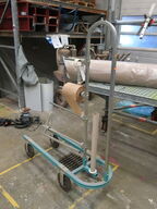 Stativ på hjul til afdækningspapir etc.