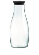 8 stk. Karaffel 1,2 L diam 105 mm m/sort låg Retap