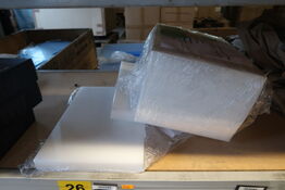 8 stk. Skærebræt 350 x 240 x 30 mm - hvid nylon
