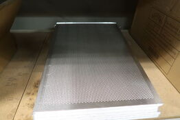 5 stk. Bageplade L600 x B400 mm perforeret m/ 2 buk - Restlager