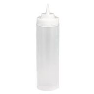 16 stk. Squeeze plast flaske 35,5 cl med låg