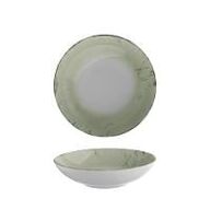 15 stk. Tallerken coupe dyb grøn 215 mm Stone