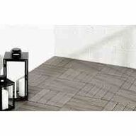 7 pk Terrassefliser, Komposit à 4 stk 30x30 cm Teak/grå 