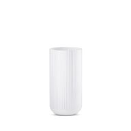 2 stk. Lyngby vase hvid opal glas 20 cm