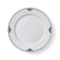 Royal Copenhagen Sort Riflet Blonde tallerken 19 cm