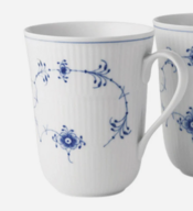 Royal Copenhagen Musselmalet Riflet 33 cl. Krus