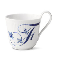 Royal Copenhagen Alfabet krus F blå 33 cl