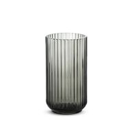 3 stk. Lyngby vase røgfarvet 20 cm