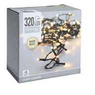 2 pk. LED lyskæde ude & inde 24 meter 320 LED lys varm hvid