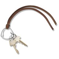 2 stk. Georg Jensen New Endless nøglering brun