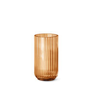 3 stk. Lyngby vase i glas amber 20 cm
