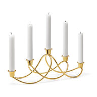Georg Jensen Harmony lysestage guldbelagt