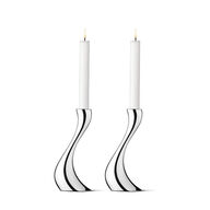 Georg Jensen Cobra lysestage 2 stk. 20 cm med lys