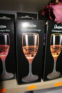 3 stk. champagneglas UNISON Orange