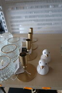 4 stk. lysestager samt 2 stk. figurer SPEEDTSBERG