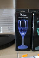 2 stk. champagneglas UNISON Blå