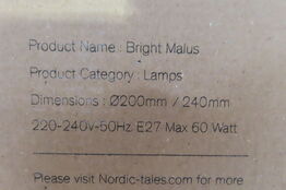 Lampe BRIGHT MALUS NORDIC-TALES