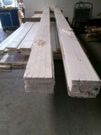 6,34 m2 rustikbrædder, hvidmalede 15 x 120 mm 