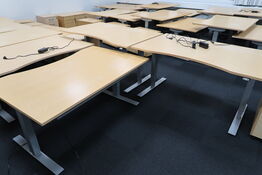 3 stk. el. hæve/sænke skriveborde EFG