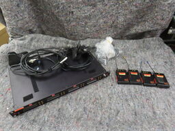 4 stk. Trådløse mikrofoner og modtager til rackmontering - AUDIO 2040 (MOMSFRI)