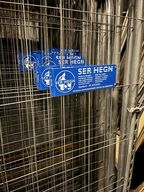 20 stk. byggepladshegn med palleramme