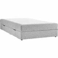 Nordisk Fjer B90 seng med opbevaring 120x200 cm Lysegrå 