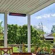 Heat1 eco plus-line 1500W terrassevarmer - sort 